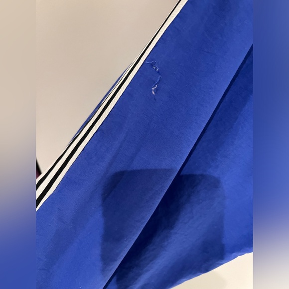 Men’s L Adidas nylon pullover lightweight wind jacket good vintage condition - Picture 10 of 11